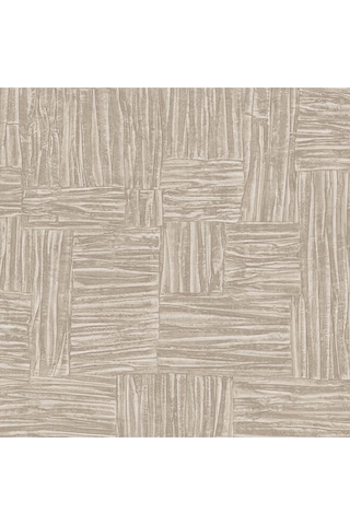 Adawall Muse Koleksiyonu -25101-3 Bej Dokulu Silinebilir Nonwoven Vinil Duvar Kağıdı - Açık Bej, 1.06x15.6m - 16.5m²