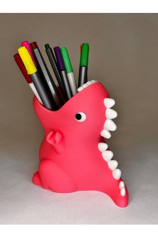 Kalemlik -pembe Dino Masaüstü Kalemlik Diğer