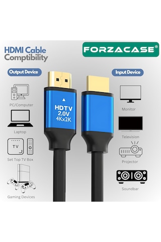 Forzacase Ultra Hd 4k Yüksek Hızlı Hdmı Kablosu 3 Metre - Fc1081