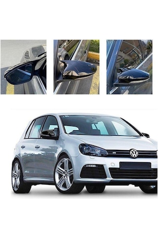 Vw Golf 6 Batman Yarasa Ayna Kapağı Piano Black