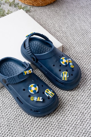 N Moda Unisex Çocuk Figürlü Sticker Sandalet-terlik Fenerbahçe