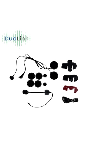 DuoLink X08 İnterkom Bluetooth Motosiklet Kulaklık Kask Intercom Akıllı Telefon Destekli Sesli Yanıt