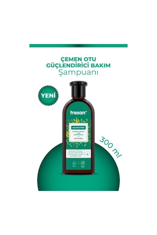 Tresan Çemen Otu Güçlendirici Sülfatsız Şampuanı 300 Ml Tüm Saçlar