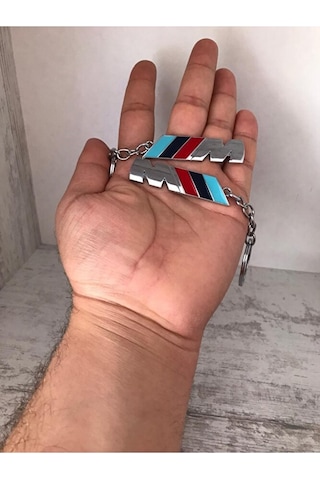 Bmw M Bmw-m Metal Krom Kaplı Anahtarlık Çift Yönlüdür 1 Adet