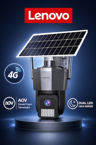 Tek Kameralı 5mp Solar Panelli Sim Kartlı Gece Görüşlü Güvenlik Kamerası