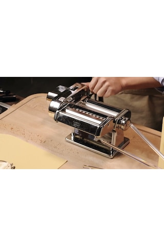 Marcato Atlas 150 Elektrikli Motorlu Makarna Kesme Makinası Gümüş