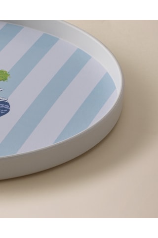 Madame Coco Carine Yuvarlak Örgü Tepsi - Renkli Teps0000000138 Çok Renkli