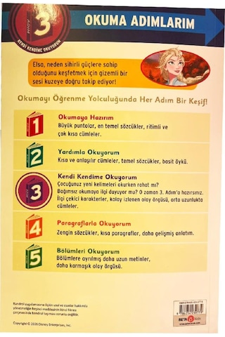 Dısney Okuma Adımlarım - 3. Adım - Karlar Ülkesi - Elsa Nın Yolculuğu