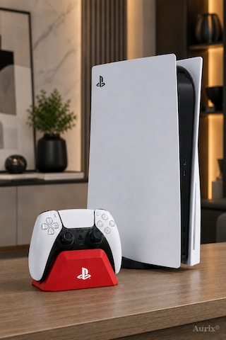 Playstation Dualsense Joystick Standı - Joystick Kol Tutucu Kırmızı