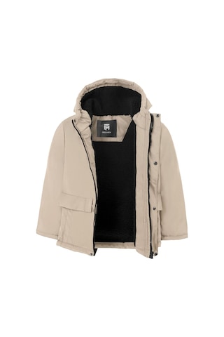 Kız Çocuk Taş İçi Kürklü Su Ve Rüzgar Geçirmez Kapüşonlu 3 Cep Kışlık Mont Taş