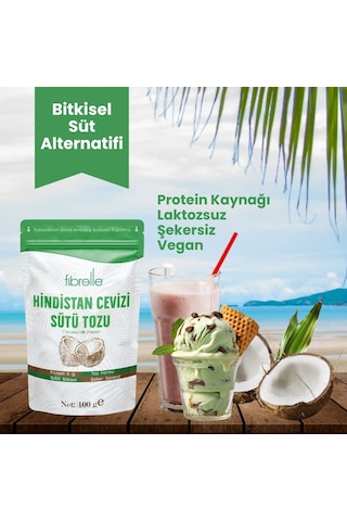 Fibrelle Hindistan Cevizi Sütü Tozu 100gr
