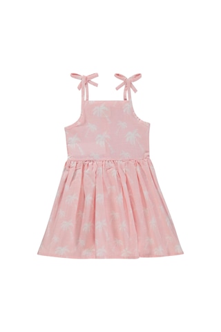 Civil Baby Fiyonk Askılı Flamlı 6-18 Ay Elbise - Pembe "koyu Pembe"