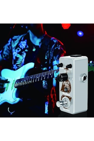 Vivlex Fuzz Mini Elektro Gitar Efekt Pedalı - True Bypass Kompakt Fuzz Pedalı