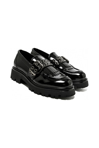 Naplak Nero Oxford Klasik Kadın 6008026 Nacree Napl Nero Siyah