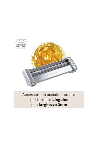 Marcato Atlas 150 Makarna Makinesi Linguine Aksesuarı Gümüş