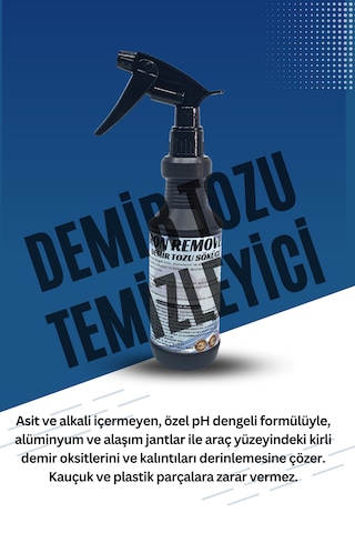 Demir Tozu Temizleyici Araç Jant Ve Kaporta Demir Tozu Sökücü