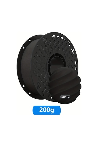 Techbloom Cailab Matte Pla+ 3d Yazici Filamenti Black Mt419 200g Fdm Yazicilar Icin 1.75mm 7 Ons Dekor Oyuncak Model