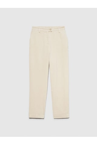 Sisley %100 Koton Jogger Kadife Pantolon Kadın Bej T-shirt - 323a453ulf03z