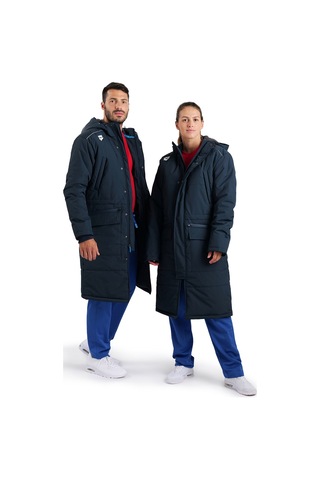 Arena Team Solid Unisex Lacivert Günlük Stil Parka 004914700 Mavi