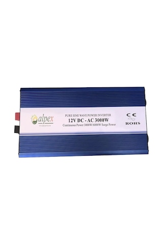 Alpex 3000 Watt 12 Volt Tam Sinüs İnverter