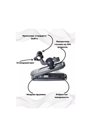 Telesin Gopro İçin Sırt Çantası Ve Giysi Üzerine Dönebilen Klips 164634548