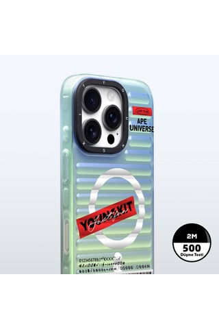 Apple iPhone 16 Pro Max Uyumlu Kılıf Magsafe Şarj Özellikli Youngkit Chameleon Serisi Kapak Kırmızı