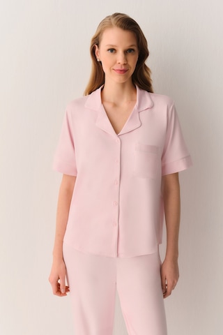 Suwen Misty Gömlek Yaka Pijama Takımı Sh26629660b077 Pembe