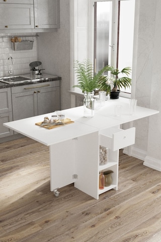Dekorfim DF01102B Pratik Katlanır Masa Mutfak ve Yemek Masası