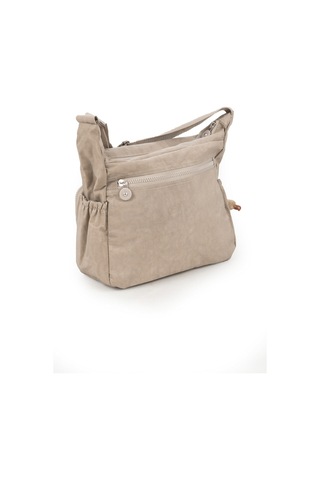 Krinkıl Su Geçirmez Kumaş Çok Gözlü Çapraz Kol Ve Omuz Postacı Çantası Taş Rengi 9507 Taş