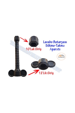Kovan Anahtar Lavabo Evye Batarya Sökme Takma Montaj Aparatı