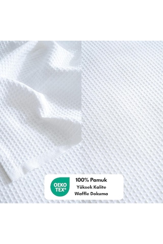 Lexroo Rayme Tekstil - 100% Pamuk Pike Yatak Örtüsü Waffle Dokuma Tek Kişilik Pike 160x240 Cm Çok Renkli