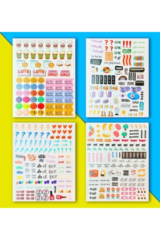 My Dıy Sticker 24 17 Cm 16 Sayfa Özel Tasarım Rengarenk Sticker Kitabı - Renkli