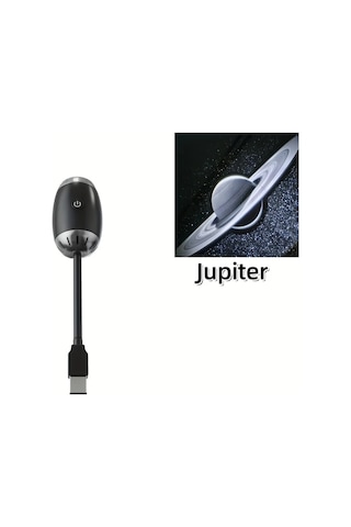 Willowhaven Jupiter Usb Oto Projektör Lamba 360 Dönebilir Yıldız Gökyüzü Işığı Yatak Oturma Odası Hediye
