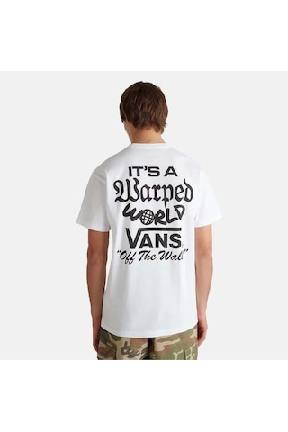 Vans Warped World Ss Erkek Beyaz T-shirt - Vn000m5e Beyaz
