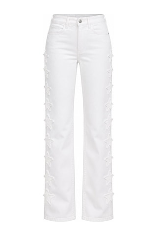 Laluvia Beyaz Yanları Yıldız Detaylı Jean - 2y0960 Laluvia Beyaz Yanları Yıldız Detaylı Jean - 2y0960