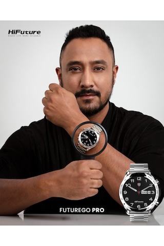 HiFuture FutureGo Pro 1.32" BT Arama AMOLED Ekran IP68 Su Geçirmez Akıllı Saat