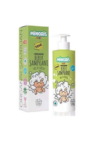 Minoris Baby Organik Bebek Saç ve Vücut Şampuanı 400 ML