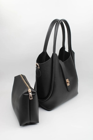 Gülşah Çaptı Bag Kadın Iç Çantalı Retro El Ve Omuz Çantası - Siyah Çok Renkli