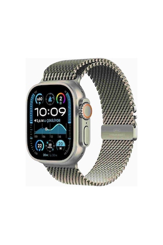 49mm Natural Titanium Milanese Loop - Large-