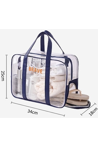 Trendooze Yüzme Yeşili Ve Tuvalet Tote Suya Spor Organizatör Nane Makyaj Kapasiteli Dayanıklı Çantası Çantası Büyük Ew Yeşil