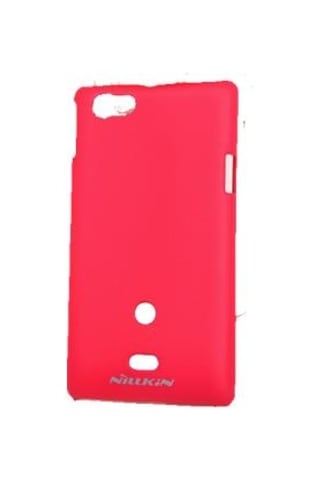 Nillkin Xperia Miro İle Uyumlu Sert Kauçuk Kılıf Kırmızı Kırmızı