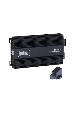 MoBass 4 Kanal 800 W Bass Kontrollü Oto Amfi MB-800.4