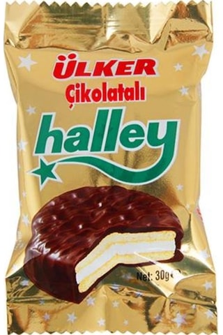 Ülker Halley Çikolata Kaplı Bisküvi 24 x 30 G
