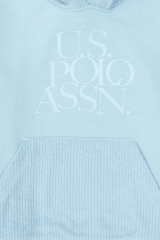 U.S. Polo Assn. Kız Çocuk Su Yeşili Kapüşonlu Sweatshirt 50290722-VR083