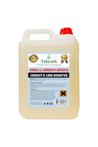 Terlans İnşaat Sonrası Çimento Temizleyici Kireç Sökücü 5 Kg