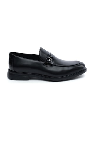 Greyder 64705 Siyah Hakiki Deri Erkek Loafer Klasik Ayakkabı