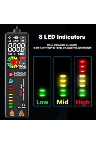 Maiyame Bsıde S1cl Akıllı Multimetre: Otomatik Tanı, Kabloda Kesinti Tespiti, Yüksek Hassasiyetli Elektrik Tamiri Aleti Pil Dahil Değil