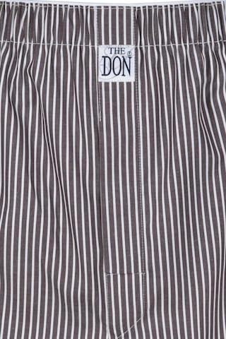 The Don Poplin Erkek Boxer Kahverengi Çizgili Kahverengi