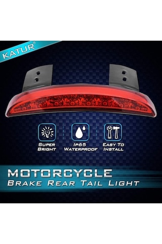 Geeksen Harley Xl883/1200 2004-2014 Arka Fender Led Fren Lambası - Kırmızı Kasa, 3 Tel, Gündüz Çalışma Işığı, Yüksek Görünürlük, Kolay Montaj