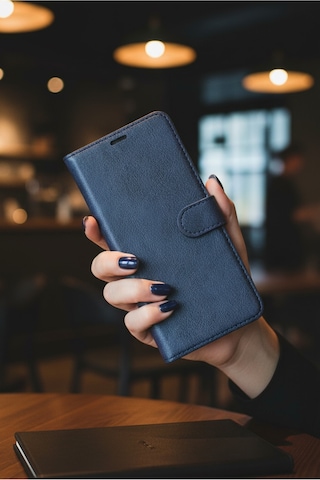 Samsung Uyumlu Galaxy S25 Kılıf Kapaklı Ve Cüzdanlı Stand Olabilen Deri Kılıf